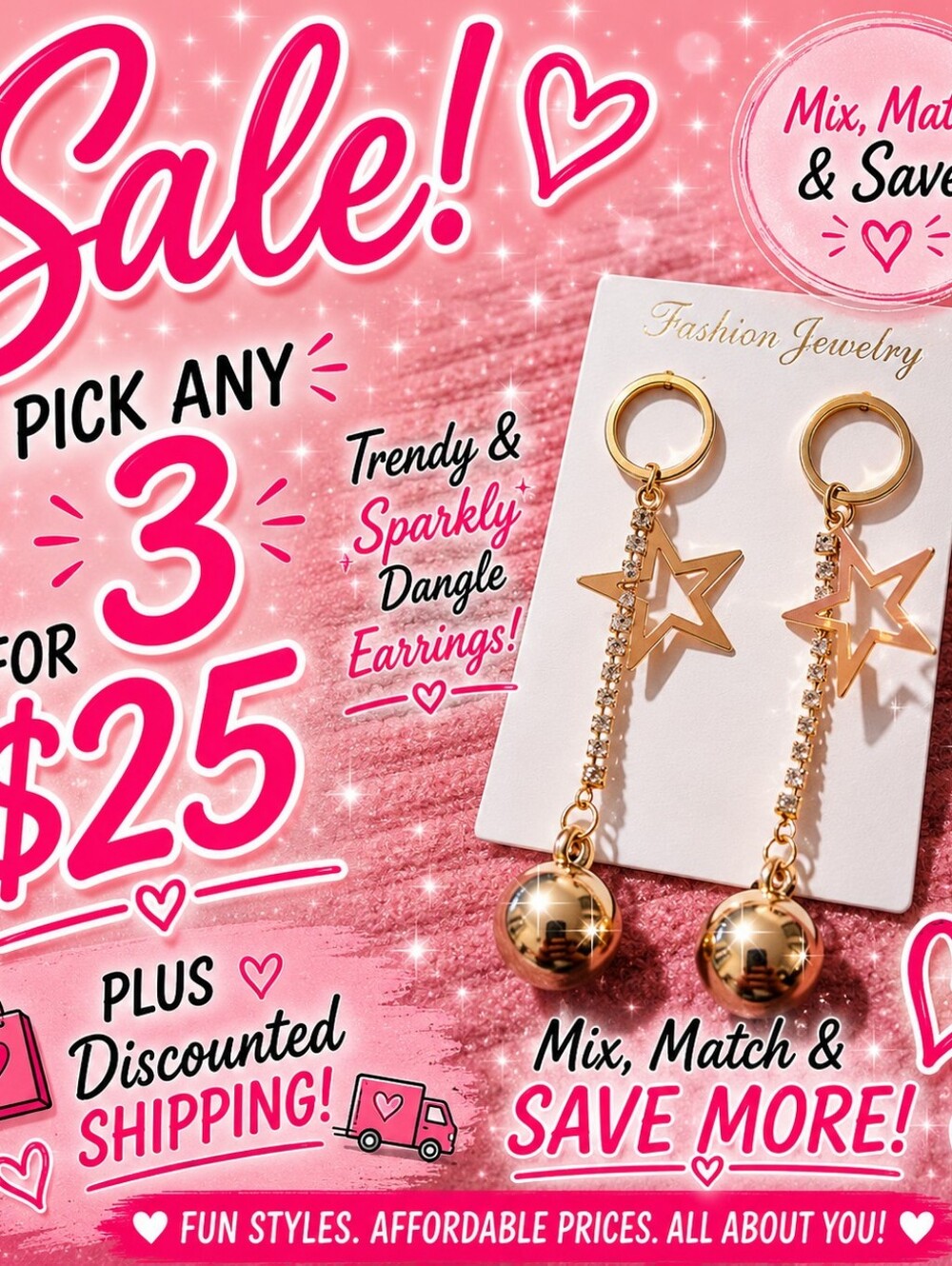 Gold Tone Celestial Star Drop Earrings Rhinestone Chain Orb Dangle Statement